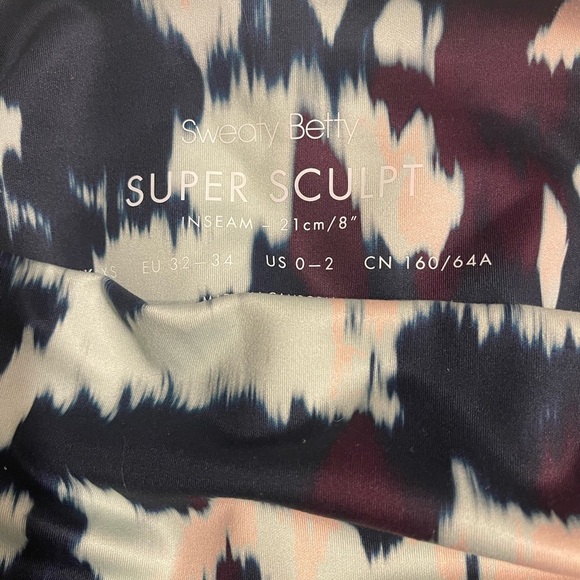 Sweaty Betty Super Sculpt Sustainable 8” Biker Shorts Size XS NWT - Picture 3 of 3